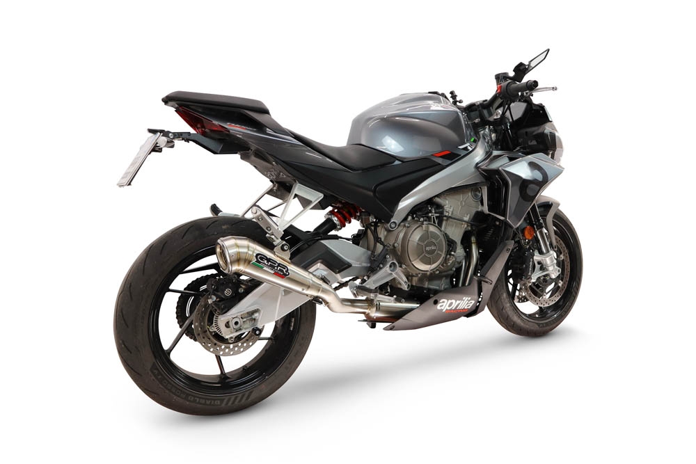 GPR escape compatible con Aprilia RS 660 2021-2024, Powercone Evo, Escape completo, no legal para países de la UE, con db killer extraíble 