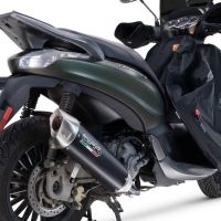 Escape compatible con Piaggio Beverly 300 I.E. ABS - S - Police 2016-2020, Furore-X Scooter, Escape completo homologado y legal, incluido db killer extraíble 
