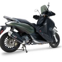 Escape compatible con Piaggio Beverly 300 I.E. ABS - S - Police 2016-2020, Furore-X Scooter, Escape completo homologado y legal, incluido db killer extraíble 