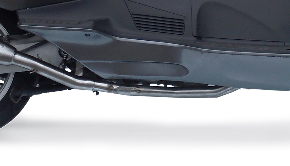 GPR escape compatible con  Suzuki Burgman An 650 2002-2012, Furore Nero, Escape completo homologado y legal, incluido db killer extraíble 