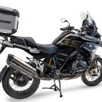 Baúl GPR TECH compatible con  Bmw R 1200 Gs 2013/2016 Baúl Alpi-Tech en aluminio color plata con placa específica incluida Capacidad Litros 35