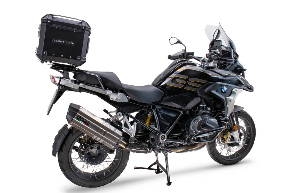 Baúl GPR TECH compatible con  Bmw R 1200 Gs 2013/2016 Baúl Alpi-Tech en aluminio, color negro con placa específica incluida Capacidad Litros 35