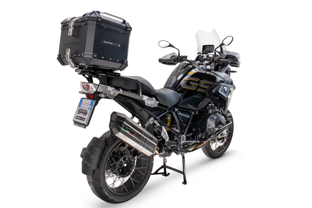 Baúl GPR TECH compatible con  Bmw R 1200 Gs 2013/2016 Baúl Alpi-Tech en aluminio, color negro con placa específica incluida Capacidad Litros 35