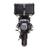 Baúl GPR TECH compatible con  Bmw R 1200 Gs 2017/2018 e4 Baúl Alpi-Tech en aluminio, color negro con placa específica incluida Capacidad Litros 45