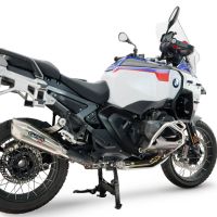 GPR escape compatible con Bmw R 1300 GS Adventure 2024-2026, GP-Revo Titanium, Escape legal, homologado, silenciador con db killer desmontable y tubo de conexión específico 