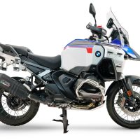 GPR escape compatible con Bmw R 1300 GS Adventure 2024-2026, Hyper Sonic Black Titanium, Escape legal, homologado, silenciador con db killer desmontable y tubo de conexión específico 