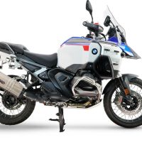 GPR escape compatible con Bmw R 1300 GS Adventure 2024-2026, Hyper Sonic Titanium, Escape legal, homologado, silenciador con db killer desmontable y tubo de conexión específico 