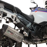 GPR escape compatible con Bmw R 1300 GS Adventure 2024-2026, Hyper Sonic Titanium, Escape legal, homologado, silenciador con db killer desmontable y tubo de conexión específico 
