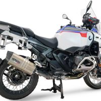 GPR escape compatible con Bmw R 1300 GS Adventure 2024-2026, Hyper Sonic Titanium, Escape legal, homologado, silenciador con db killer desmontable y tubo de conexión específico 