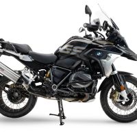 Escape compatible con Bmw R 1250 Gs -Adventure 2021-2024, Furore-X Titanio, Escape legal, homologado, silenciador con db killer desmontable y tubo de conexión específico 