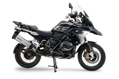 Escape compatible con Bmw R 1250 Gs -Adventure 2021-2024, Furore-X Titanio, Escape legal, homologado, silenciador con db killer desmontable y tubo de conexión específico 
