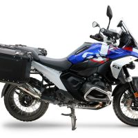GPR TECH compatible con  Bmw R 1300 GS Adventure 2024/2026 Par de maletas laterales en aluminio color negro con portaequipajes específico Capacidad 38 LT. + 38 LT.
