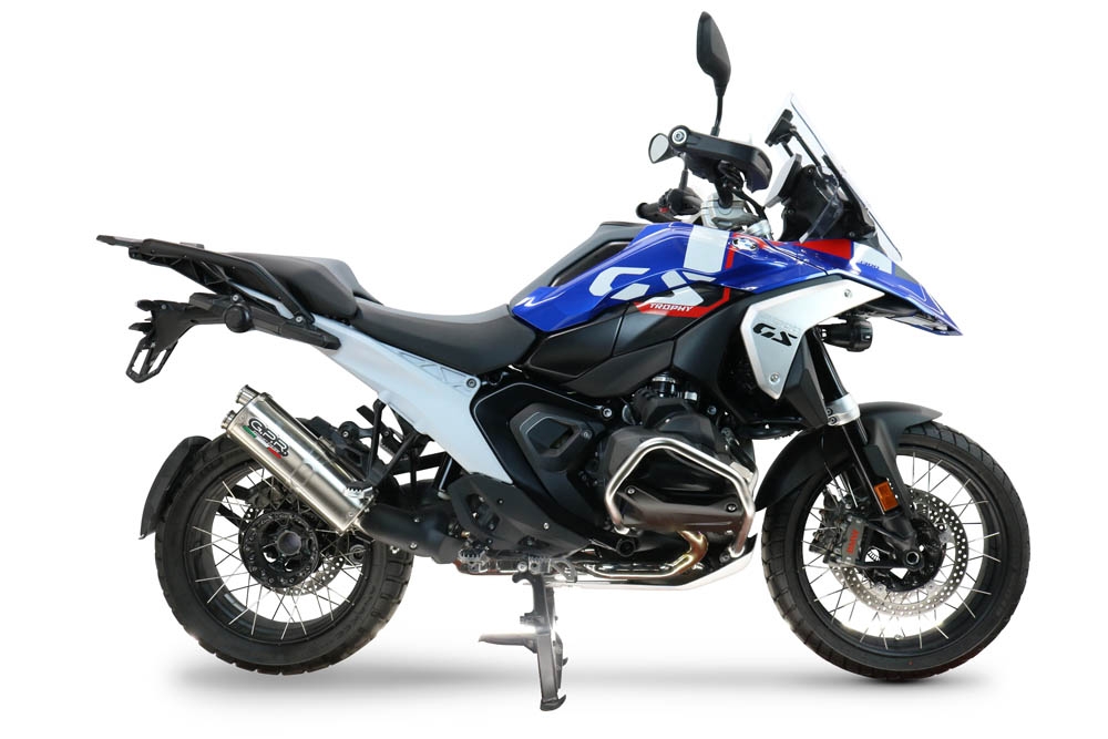 GPR escape compatible con  Bmw R 1300 R / RS 2025-2026, Dual Inox, Escape legal, homologado, silenciador con db killer desmontable y tubo de conexión específico 