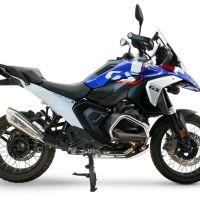 GPR escape compatible con  Bmw R 1300 R / RS 2025-2026, GP-Revo Titanium, Escape legal, homologado, silenciador con db killer desmontable y tubo de conexión específico 