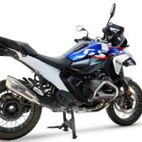 GPR escape compatible con  Bmw R 1300 R / RS 2025-2026, GP-Revo Titanium, Escape legal, homologado, silenciador con db killer desmontable y tubo de conexión específico 