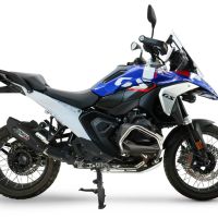GPR escape compatible con  Bmw R 1300 R / RS 2025-2026, GP-Revo Black Titanium, Escape legal, homologado, silenciador con db killer desmontable y tubo de conexión específico 