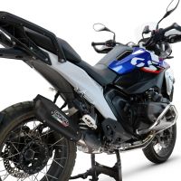GPR escape compatible con  Bmw R 1300 R / RS 2025-2026, GP-Revo Black Titanium, Escape legal, homologado, silenciador con db killer desmontable y tubo de conexión específico 