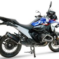 GPR escape compatible con  Bmw R 1300 R / RS 2025-2026, Hyper Dual Black Titanium, Escape legal, homologado, silenciador con db killer desmontable y tubo de conexión específico 