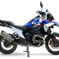 GPR escape compatible con  Bmw R 1300 R / RS 2025-2026, Hyper Sonic Titanium, Escape legal, homologado, silenciador con db killer desmontable y tubo de conexión específico 