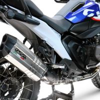 GPR escape compatible con  Bmw R 1300 R / RS 2025-2026, Hyper Sonic Titanium, Escape legal, homologado, silenciador con db killer desmontable y tubo de conexión específico 