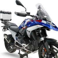 Baúl GPR TECH compatible con  Bmw R 1300 GS Adventure 2024/2026 Baúl Alpi-Tech en aluminio color plata con placa específica para portaequipajes trasero incluida Capacidad Litros 35