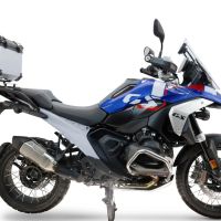 Baúl GPR TECH compatible con  Bmw R 1300 GS Adventure 2024/2026 Baúl Alpi-Tech en aluminio color plata con placa específica para portaequipajes trasero incluida Capacidad Litros 45