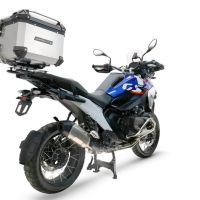 Baúl GPR TECH compatible con  Bmw R 1300 GS Adventure 2024/2026 Baúl Alpi-Tech en aluminio color plata con placa específica para portaequipajes trasero incluida Capacidad Litros 55