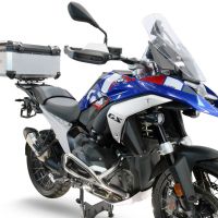 Baúl GPR TECH compatible con  Bmw R 1300 GS Adventure 2024/2026 Baúl Alpi-Tech en aluminio color plata con placa específica para portaequipajes trasero incluida Capacidad Litros 55