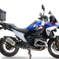 Baúl GPR TECH compatible con  Bmw R 1300 GS Adventure 2024/2026 Baúl Alpi-Tech en aluminio color plata con placa específica para portaequipajes trasero incluida Capacidad Litros 35