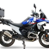 Baúl GPR TECH compatible con  Bmw R 1300 GS Adventure 2024/2026 Baúl Alpi-Tech en aluminio color plata con placa específica para portaequipajes trasero incluida Capacidad Litros 45