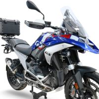 Baúl GPR TECH compatible con  Bmw R 1300 GS Adventure 2024/2026 Baúl Alpi-Tech en aluminio color plata con placa específica para portaequipajes trasero incluida Capacidad Litros 45