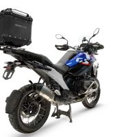 Baúl GPR TECH compatible con  Bmw R 1300 GS Adventure 2024/2026 Baúl Alpi-Tech en aluminio color plata con placa específica para portaequipajes trasero incluida Capacidad Litros 45
