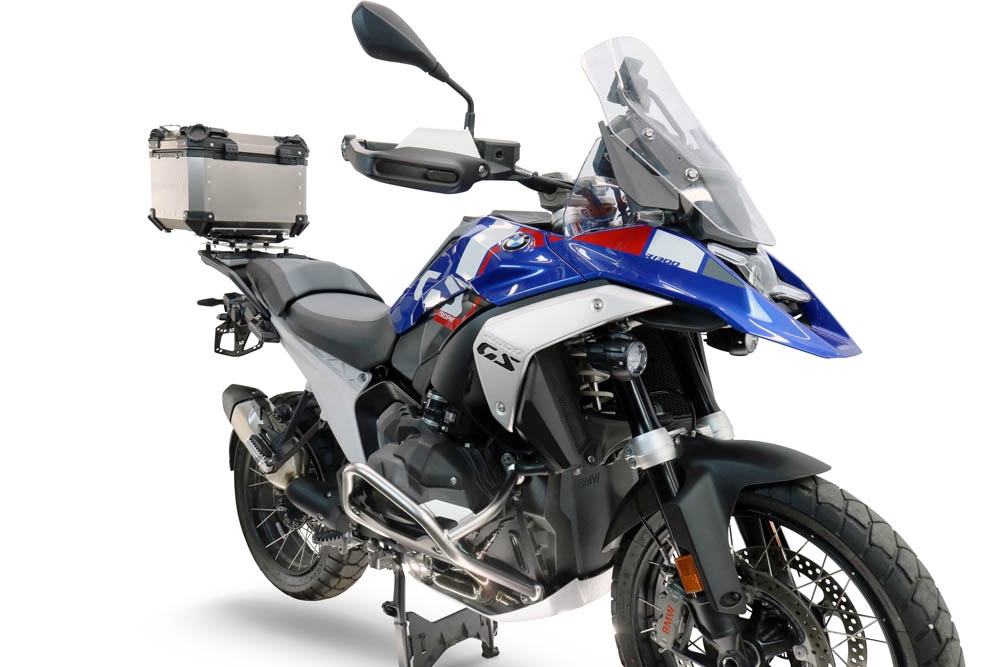  Bmw R 1300 GS 2024/2026 Baúl superior Top Case de Titanio color natural con placa específica incluida Capacidad Litros 35