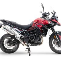 Escape compatible con Triumph Tiger 900 GT / Pro / Rally Pro 2024-2025, Furore-X Acciaio Inox, Escape legal, homologado, silenciador con db killer desmontable y tubo de conexión específico 