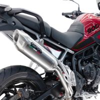 Escape compatible con Triumph Tiger 900 GT / Pro / Rally Pro 2024-2025, Furore-X Acciaio Inox, Escape legal, homologado, silenciador con db killer desmontable y tubo de conexión específico 