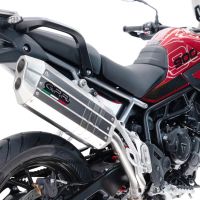 Escape compatible con Triumph Tiger 900 GT / Pro / Rally Pro 2024-2025, Hyper Sonic Titanium, Escape legal, homologado, silenciador con db killer desmontable y tubo de conexión específico 