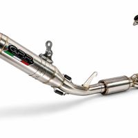GPR escape compatible con Cf Moto 675NK 2024-2027, Deeptone Inox, Escape completo homologado y legal,con catalizador incluido db killer extraíble 