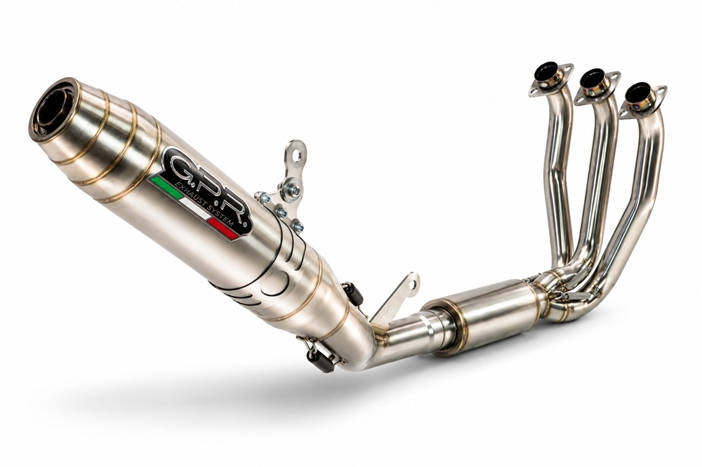 GPR escape compatible con Cf Moto 675NK 2024-2027, Deeptone Inox, Escape completo racing, incluyendo colector y db killer desmontable, sin homologación 