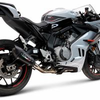 GPR escape compatible con Cf Moto 675NK 2024-2027, GP-Revo Black Titanium, Escape completo racing, incluyendo colector y db killer desmontable, sin homologación 