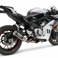 GPR escape compatible con Cf Moto 675NK 2024-2027, RP-M3 Black Titanium, Escape completo racing, incluyendo colector y db killer desmontable, sin homologación 