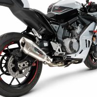 GPR escape compatible con Cf Moto 675NK 2024-2027, GP-Revo Titanium, Escape completo, no legal para países de la UE, con db killer extraíble 