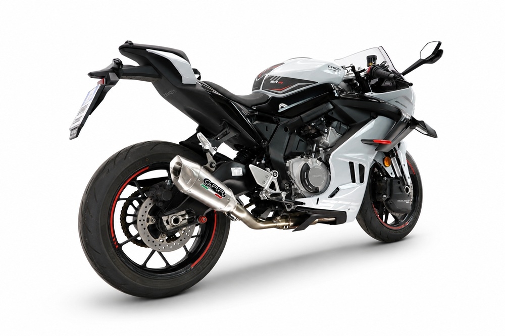 GPR escape compatible con Cf Moto 675NK 2024-2027, GP-Revo Titanium, Escape completo, no legal para países de la UE, con db killer extraíble 