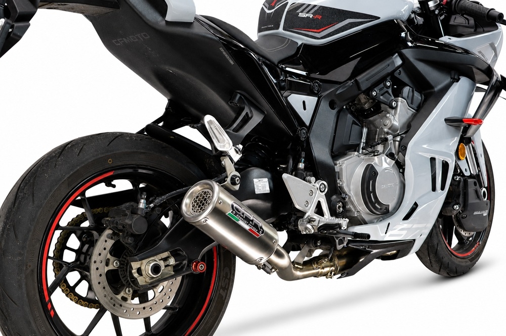 GPR escape compatible con Cf Moto 675NK 2024-2027, RP-M3 Inox , Escape completo homologado y legal,con catalizador incluido db killer extraíble 