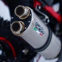 Escape compatible con Honda Crf 1100 L Africa Twin 2020-2025, Dual Inox, Escape legal, homologado, silenciador con db killer desmontable y tubo de conexión específico 