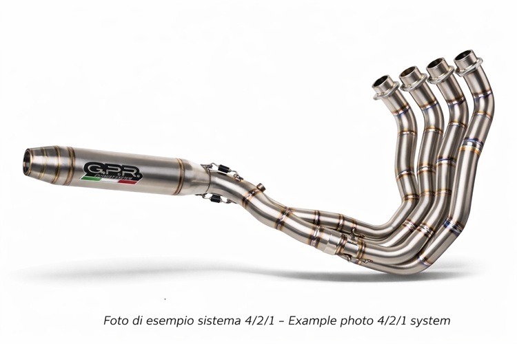 GPR escape compatible con Honda Cbr 1000 RR 2014-2016, Deeptone Inox, Escape completo racing, incluyendo colector y db killer desmontable, sin homologación 