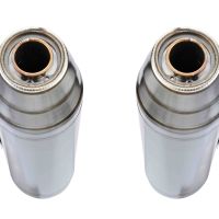Escape compatible con Ducati 996 -S -SPS 1998-2001, Deeptone Inox, Par de terminales de escape homologados, con db killer extraíbles y tubos de conexión específicos 