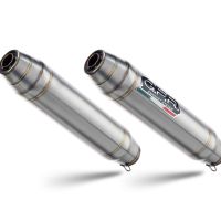 Escape compatible con Yamaha Xjr 1300 1999-2006, Deeptone Inox, Par de terminales de escape homologados, con db killer extraíbles y tubos de conexión específicos 
