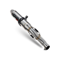 Escape compatible con Yamaha Yzf 1000 R1 2004-2006, Deeptone Inox, Par de terminales de escape homologados, con db killer extraíbles y tubos de conexión específicos 