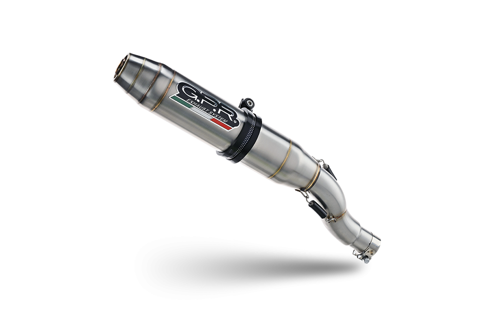 Escape compatible con Yamaha Yzf 1000 R1 2004-2006, Deeptone Inox, Par de terminales de escape homologados, con db killer extraíbles y tubos de conexión específicos 