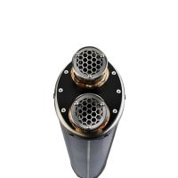 Escape compatible con Yamaha Tenere 700 2025-2026, Dual Poppy, Escape legal, homologado, silenciador con db killer desmontable y tubo de conexión específico 